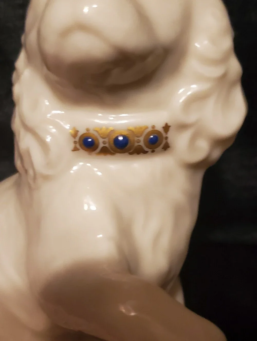 Vintage 90s Lenox China Jewels COCKER SPANIEL Figurine Made in USA